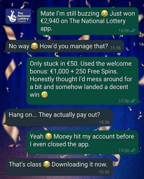 Кадр рекламы Lotto Winz 