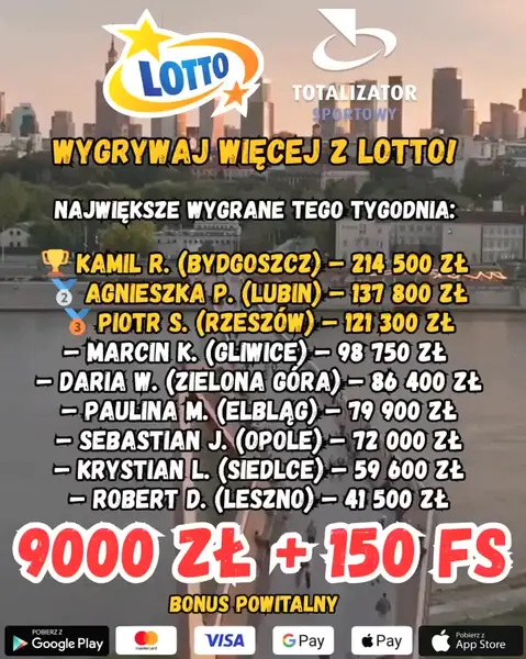 Кадр рекламы Lotto PL