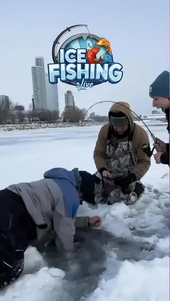 Кадр рекламы Ice Fishing Big Win