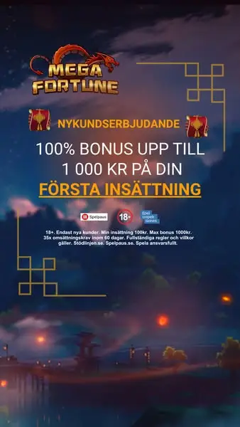 Кадр рекламы Mega Fortune