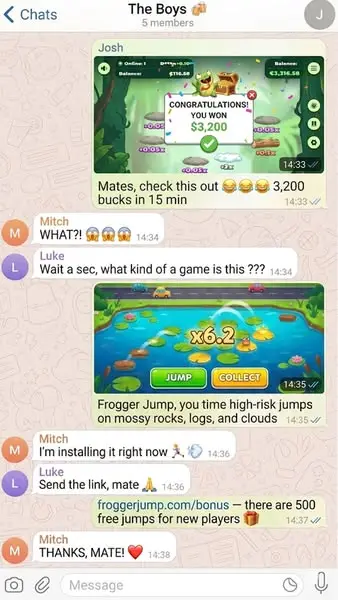 Кадр рекламы Gold Jump