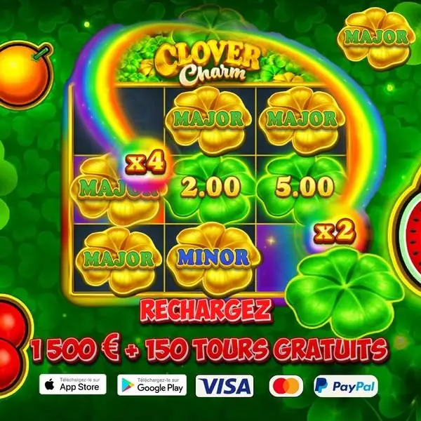 Кадр рекламы Clovers Megaways