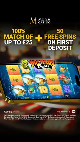 Кадр рекламы Mega Casino