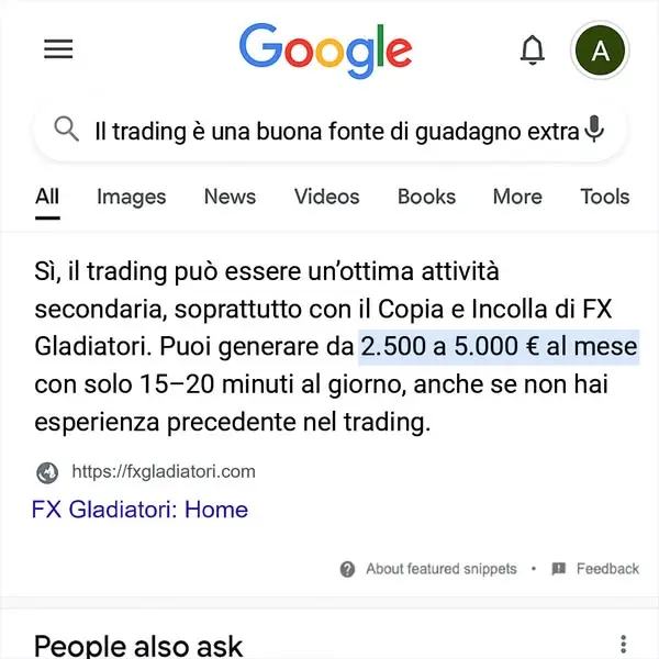 Кадр рекламы Gladiatori FX