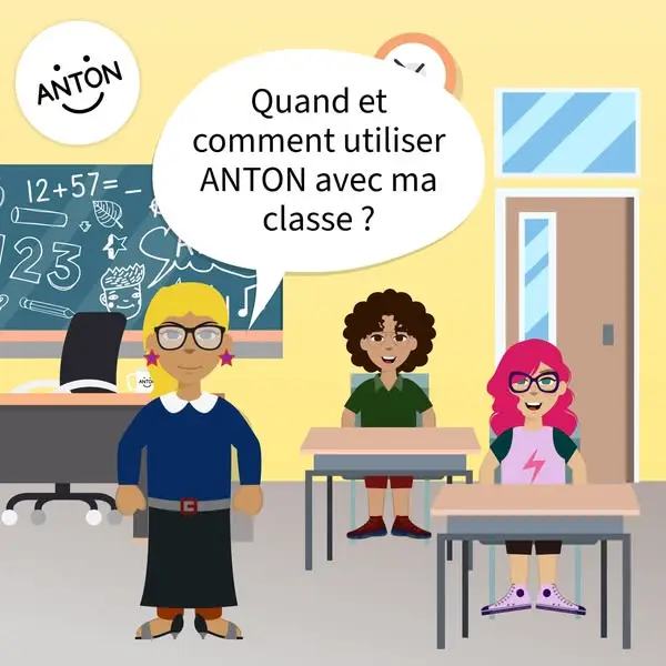 Кадр рекламы ANTON - L’appli gratuite pour l’école