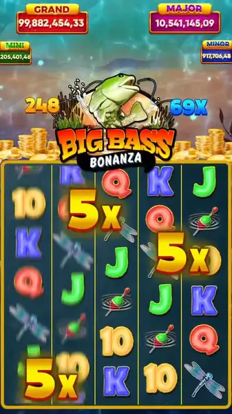 Кадр рекламы Big Bass Bonanza
