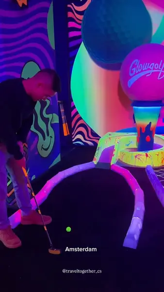 Кадр рекламы GlowGolf Amsterdam Sloterdijk
