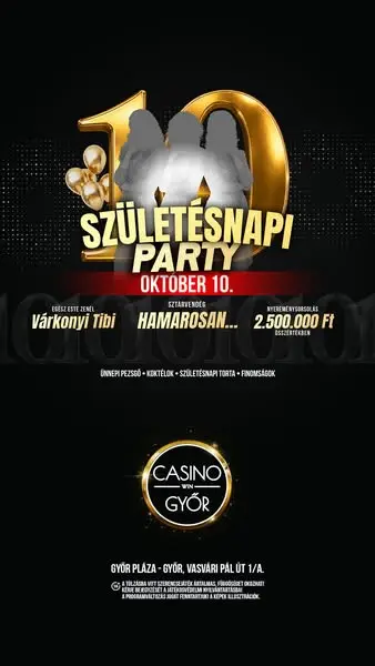 Кадр рекламы Casino.WIN.Győr