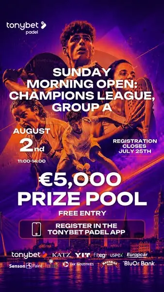 Кадр рекламы Tonybet Padel 