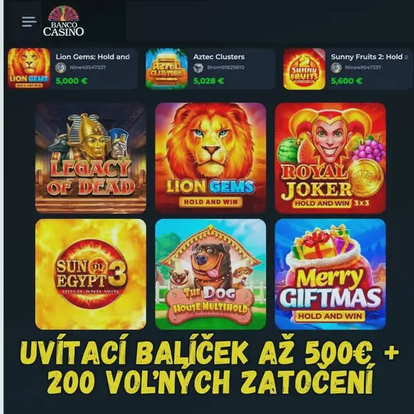 Кадр рекламы Banco Casino Online