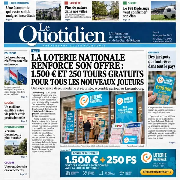 Кадр рекламы Loterie Nationale