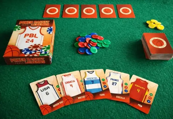 Кадр рекламы pokerbasketlegends