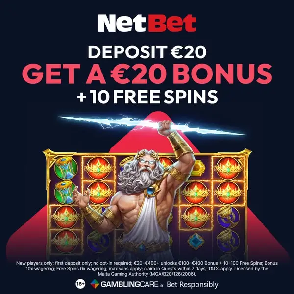 Кадр рекламы NetBet Ireland