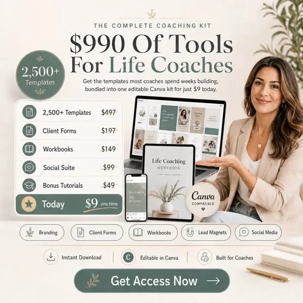 Кадр рекламы Life Coaching Kit Pro