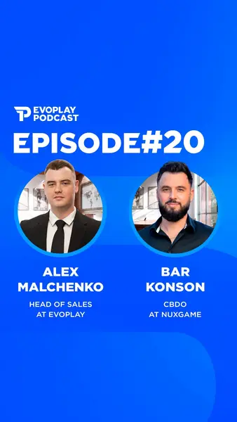 Кадр рекламы Evoplay Podcast