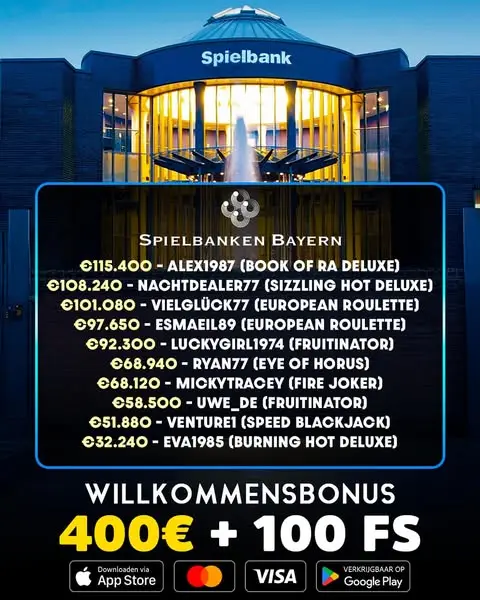 Кадр рекламы Top Spielbanken Deutschland