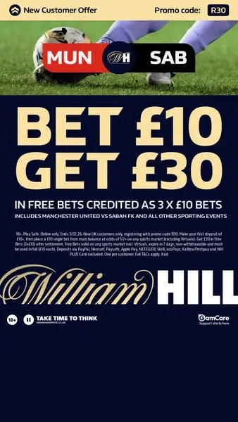 Кадр рекламы William Hill