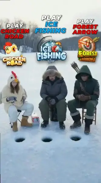 Кадр рекламы Ice Fishing Live