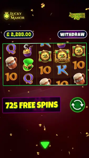 Кадр рекламы 725 free spins