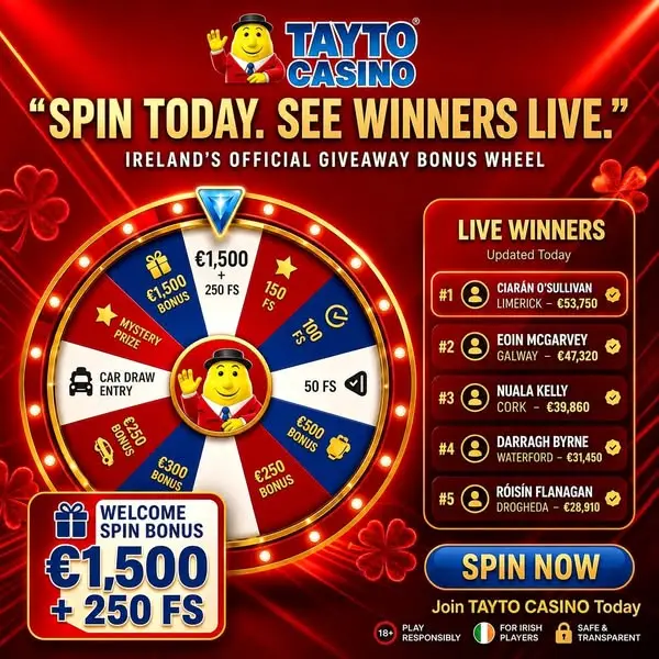Кадр рекламы Tayto Casino