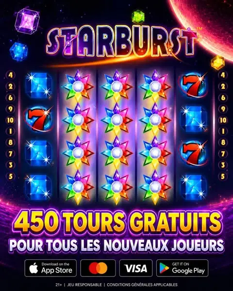 Кадр рекламы Starburst Casino