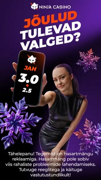 Кадр рекламы NinjaCasino Estonia