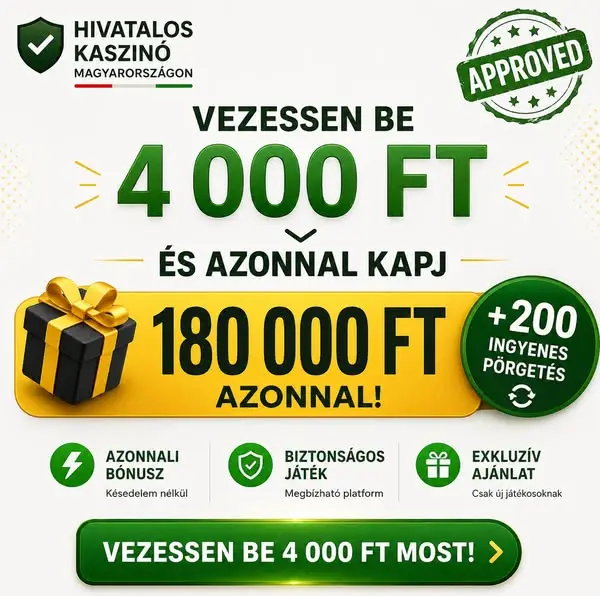 Кадр рекламы Kaszinó Magyarország