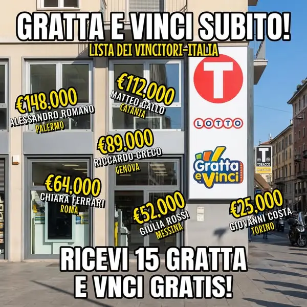 Кадр рекламы Gratta e vinci