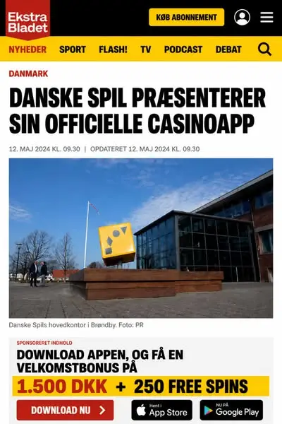 Кадр рекламы Danske spil