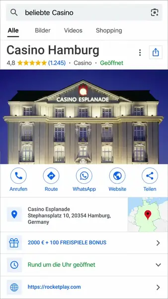 Кадр рекламы Die Spielbank