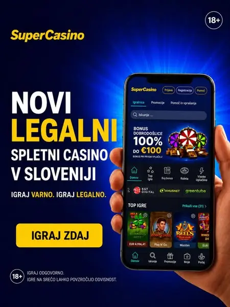 Кадр рекламы Supercasino.si