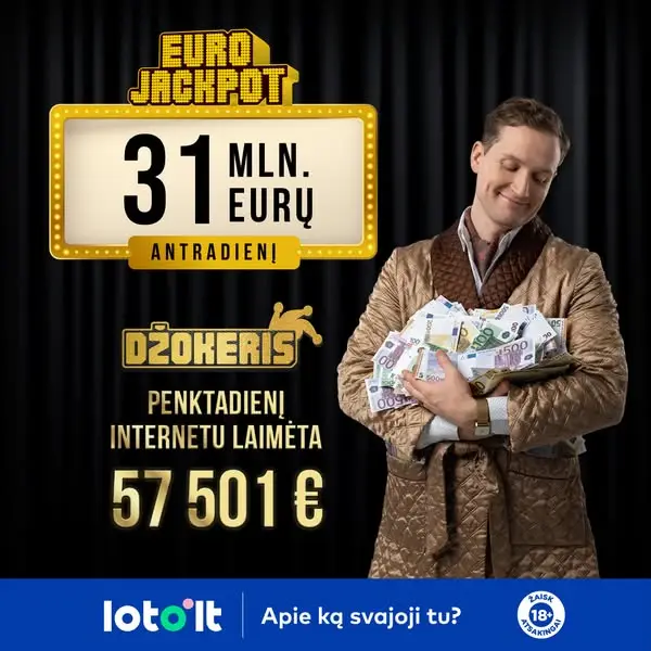 Кадр рекламы Loto.lt