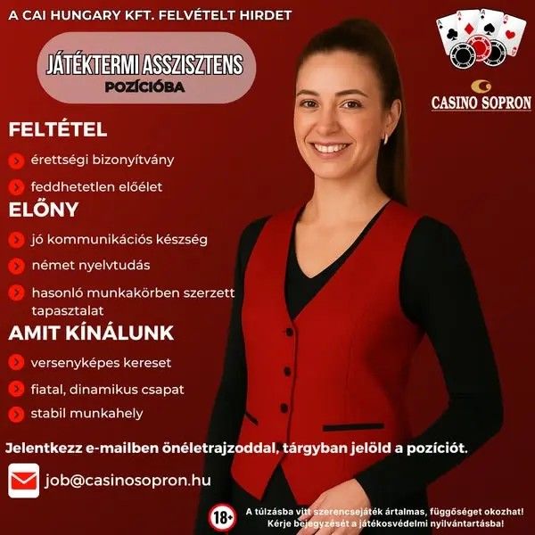 Кадр рекламы Casino Sopron