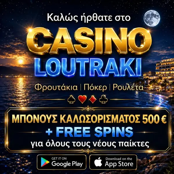Кадр рекламы Loutraki Ελίτ Κοινωνία