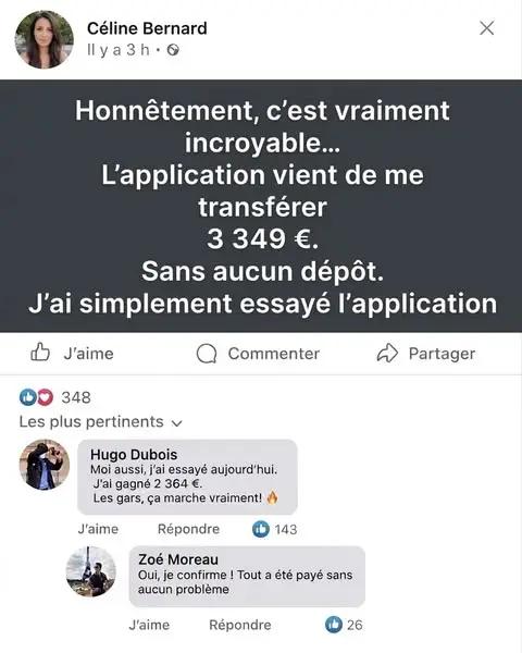 Кадр рекламы Club des Gagnants