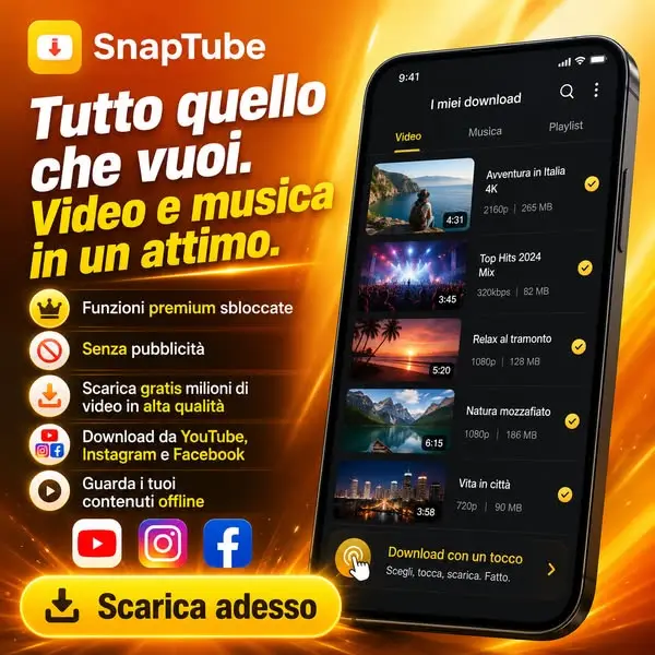 Кадр рекламы Snap-Tube