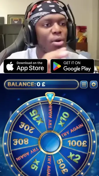 Кадр рекламы KSI Lucky Wheel