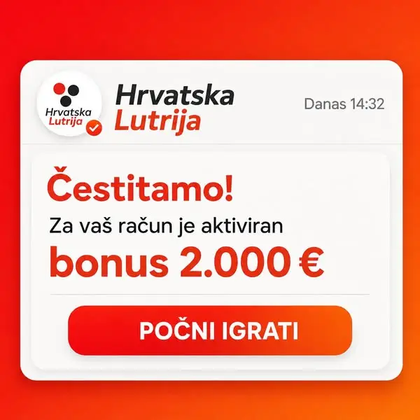 Кадр рекламы Hrvatska Lutrija Online