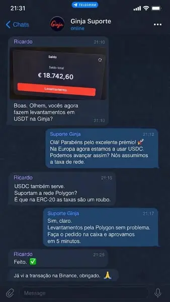 Кадр рекламы Ginja