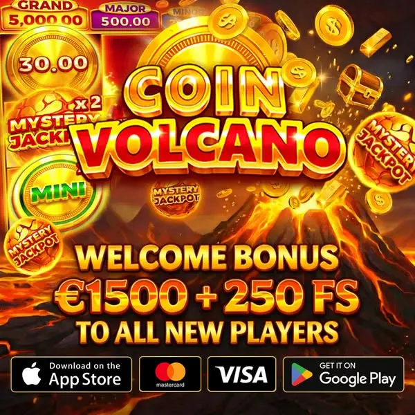 Кадр рекламы Coin Volcano