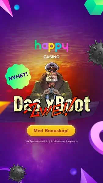 Кадр рекламы Happycasino.se