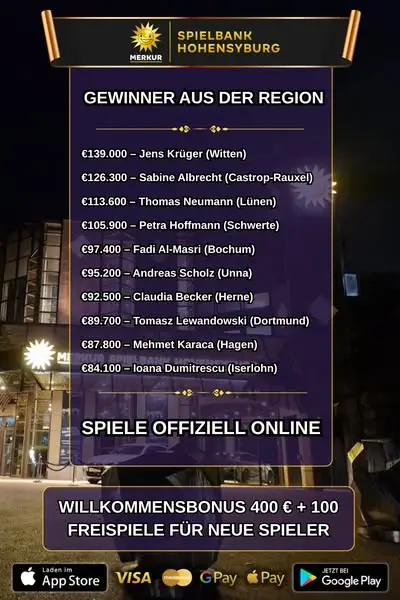 Кадр рекламы Die Spielbank Deutschland