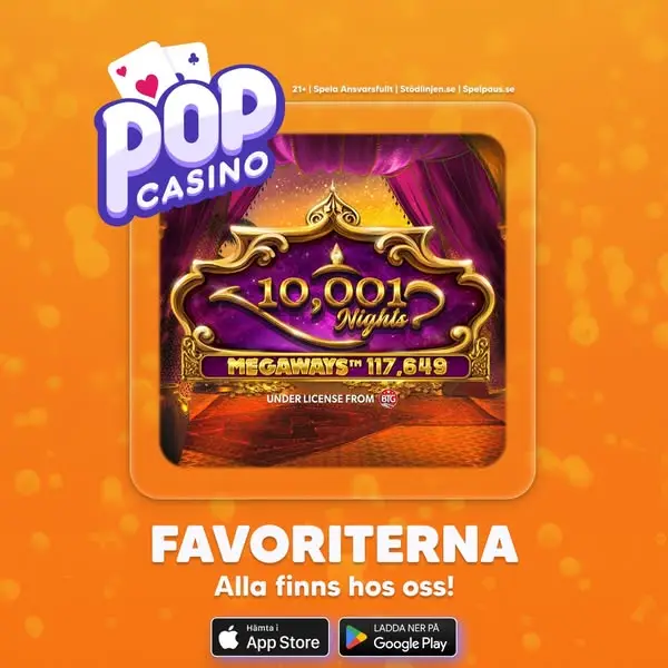 Кадр рекламы Pop Casino