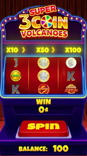 Кадр рекламы Coin Volcano