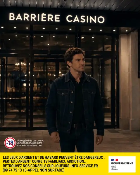 Кадр рекламы Casino Barrière Deauville