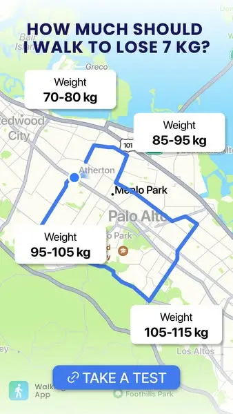 Кадр рекламы Walking App