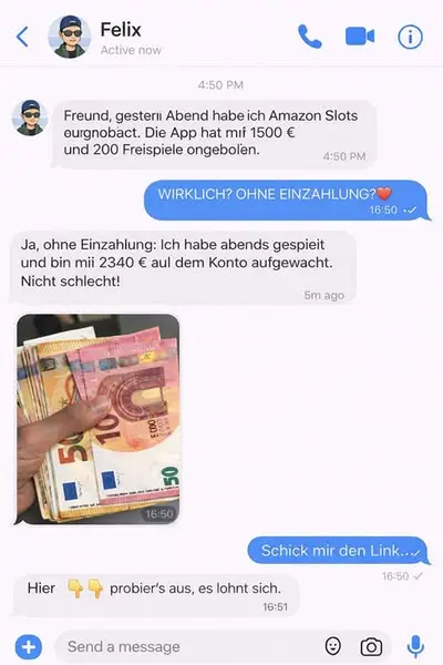 Кадр рекламы Amazon Spielautomaten