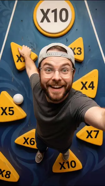 Кадр рекламы Plinko ball