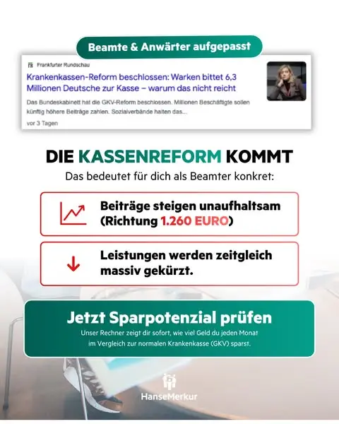 Кадр рекламы HanseMerkur Direkt