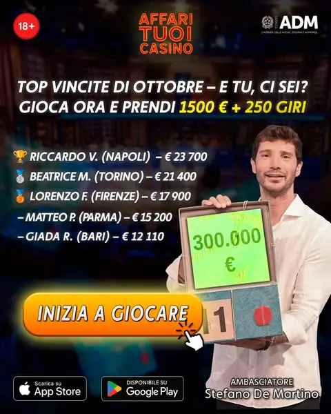 Кадр рекламы Affari Tuoi Casino